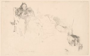 Portrettstudie: Mrs. Philip, nr. 4 [Studier av Philips] av James Abbott McNeill Whistler