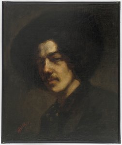 Portrett av Whistler med hatt av James Abbott McNeill Whistler