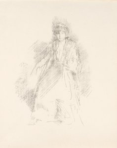 Portrett av en ung kvinne med hatt [frøken Seaton] av James Abbott McNeill Whistler