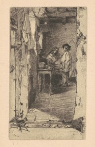Rag Pickers, Mouffetard District, Paris av James Abbott McNeill Whistler