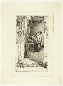 Rag Pickers, Mouffetard District, Paris av James Abbott McNeill Whistler