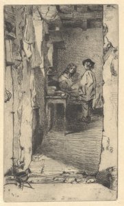 Rag Pickers, Mouffetard District, Paris av James Abbott McNeill Whistler