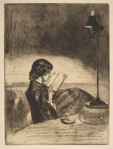 Lesing ved lampelys av James McNeill Whistler