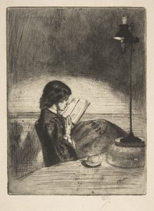 Lesing ved lampelys av James McNeill Whistler