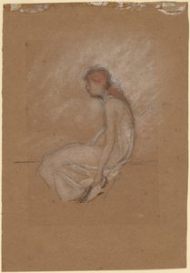 Sittende kvinne med rødt hår av James Abbott McNeill Whistler