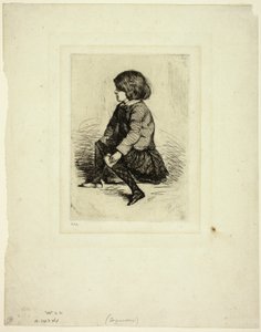 Seymour Haden, Jr, sittende av James Abbott McNeill Whistler