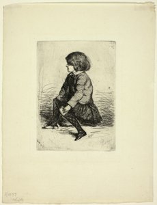 Seymour Haden, Jr, sittende av James Abbott McNeill Whistler