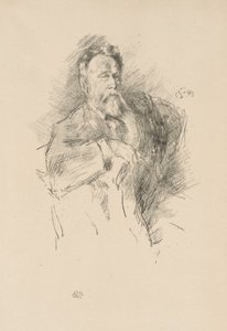 Skisse av William E. Henley av James Abbott McNeill Whistler