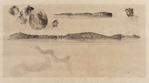 Skisser på Kystundersøkelsesplaten av James Abbott McNeill Whistler