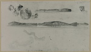 Skisser på Kystundersøkelsesplaten av James Abbott McNeill Whistler