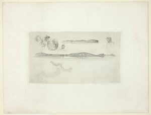 Skisser på Kystundersøkelsesplaten av James Abbott McNeill Whistler