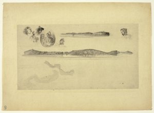 Skisser på Kystundersøkelsesplaten av James Abbott McNeill Whistler