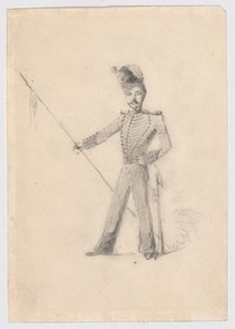 Soldat med Lance av James Abbott McNeill Whistler
