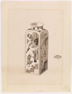 Firkantet beholder med ekspanderende hals av James Abbott McNeill Whistler