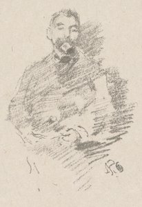 Stephane Mallarme av James McNeill Whistler