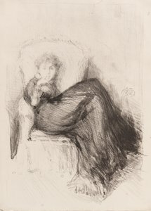 Studie—Sittende Maude av James Abbott McNeill Whistler
