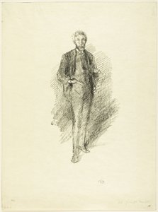 Studie: Joseph Pennell av James Abbott McNeill Whistler