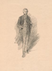 Studie: Joseph Pennell av James Abbott McNeill Whistler