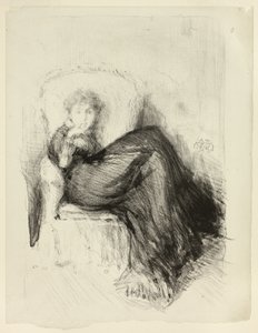 Studie: Maud Sittende av James Abbott McNeill Whistler