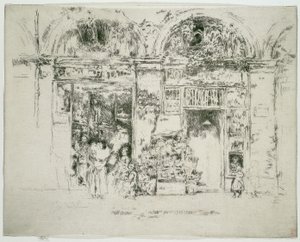 Solsikker, St Germain Market, Paris av James McNeill Whistler