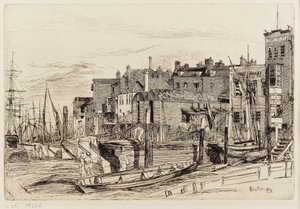 Thames politi av James Abbott McNeill Whistler