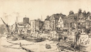 Adam og Eva Tavern, Old Chelsea av James Abbott McNeill Whistler