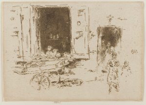 The Barrow - Marolles-distriktet, Brussel av James Abbott McNeill Whistler