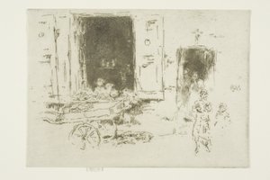 The Barrow - Marolles-distriktet, Brussel av James Abbott McNeill Whistler