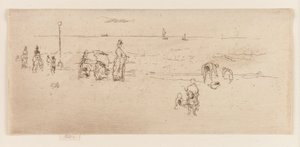 Stranden, Oostende av James Abbott McNeill Whistler