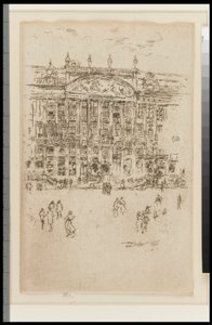 Kirken - Brussel (tilbedelse) av James Abbott McNeill Whistler