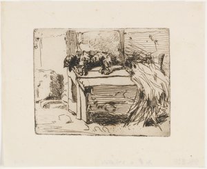 Hunden på kennelen av James Abbott McNeill Whistler