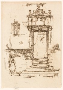 Døren til kapellet, Montrésor av James McNeill Whistler