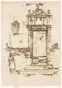 Døren til kapellet, Montrésor av James Abbott McNeill Whistler