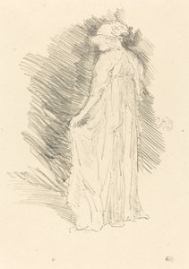 Den draperte figuren, sett bakfra av James Abbott McNeill Whistler