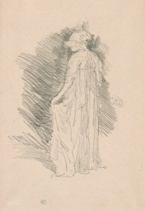 Den draperte figuren, sett bakfra av James Abbott McNeill Whistler