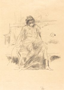 Den draperte figuren, sittende av James Abbott McNeill Whistler
