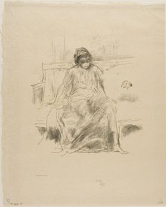 Den draperte figuren, sittende av James Abbott McNeill Whistler