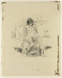 Den draperte figuren, sittende av James Abbott McNeill Whistler