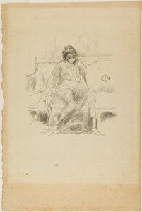 Den draperte figuren, sittende av James Abbott McNeill Whistler