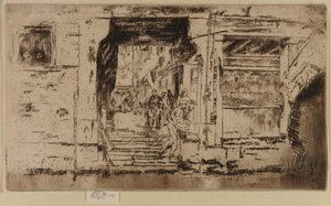 Fiskebutikken, Venezia av James Abbott McNeill Whistler
