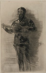 Gitarspilleren (M.W. Ridley) av James Abbott McNeill Whistler