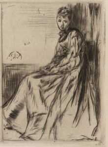 Brevet (Maud, sittende) av James Abbott McNeill Whistler