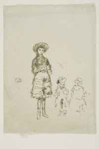 Den lille sykepleieren, Grays Inn av James Abbott McNeill Whistler