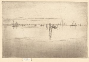The Long Lagoon, fra det andre Venezia-settet (et sett med tjueseks etsninger) av James Abbott McNeill Whistler
