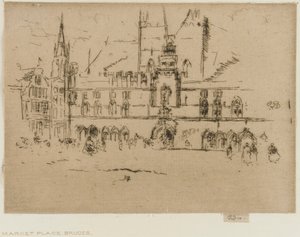 Markedet, Brugge av James Abbott McNeill Whistler