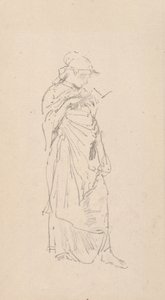 Romanen - lesende jente av James McNeill Whistler