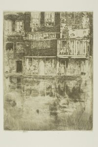 The Square House, Amsterdam av James Abbott McNeill Whistler