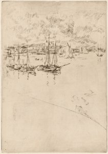 Dampbåten, Venezia av James Abbott McNeill Whistler