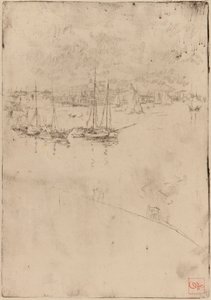 Dampbåten, Venezia av James Abbott McNeill Whistler