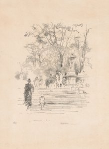 The Steps, Luxembourg av James Abbott McNeill Whistler